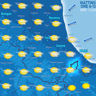 Mappa di previsione mattino (ore 6-12)