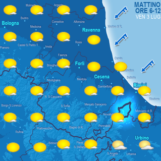 Mappa di previsione mattino (ore 6-12)